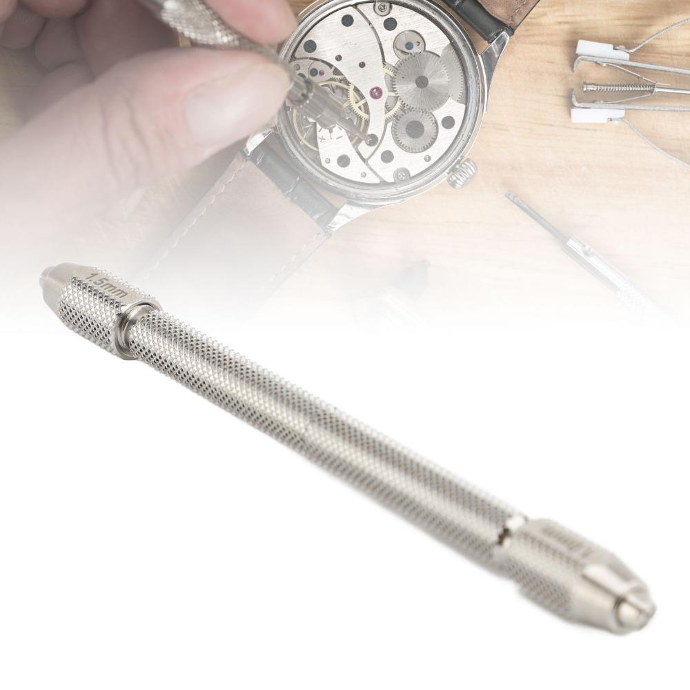Different lengths Dual Head Chrome Steel Watch Winding Chuck Watch Store Daily Repair Work