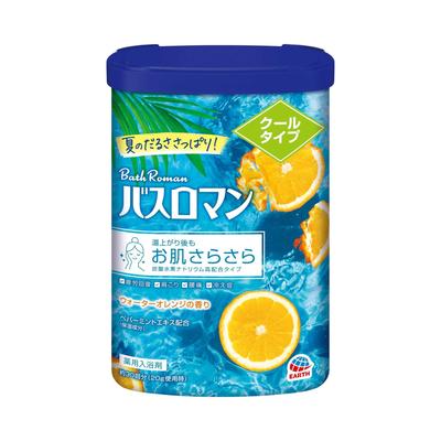 Bath Roman Clear Cool Bath Апельсин Лечебный Порошок для Ванны Экстракт Мяты Перечной Соли, Аромат, 600г, Соли, Добавка, Квази-лекарственное средство,