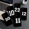Number Football Basketball Sport Lucky Cover for Samsung Galaxy S10 Lite S8 S9 Plus A33 A34 A31 70 A71 A72 Note 20 9 8 Case