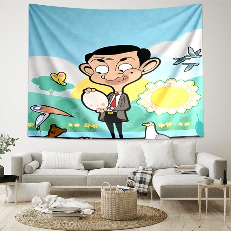 Mr. Bean's Adventure Tapestry Hanging for Bedroom,Livingroom, Playroom,Decor Art Room Wall Tapestry Holiday and Birthday Gifts