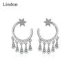 Lindon Women's Zircon Copper Alloy Earrings - Wedding Party Gift Pendant Earrings