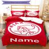 3Pcs Custom Name Ajax Bedding Set Duvet Cover Closure Includes 1Duvet Cover 2Pillowcases Soft And Comfortable For All Seasons