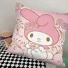 Мультяшная наволочка My Melody Модная квадратная наволочка Спальня Диван Комната Инс Декор Подушка для отдыха 40x40