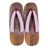 Geta Wooden In Burnt Paulownia Wood for Women [KYOETSU] (Japanese Clogs) Dull, (4 Lilac, Small)