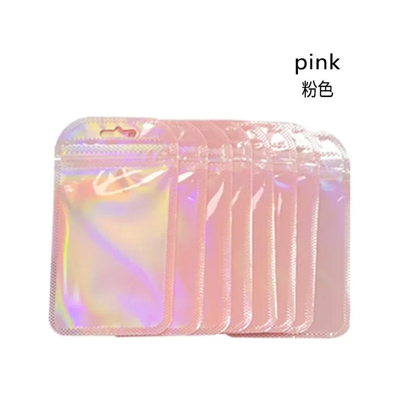 50 шт. Голографические пакеты Майларовые пакеты Пакеты с застежкой-молнией Фольгированный пакет Пакет для подарка на вечеринку для хранения кофе для ювелирных изделий Упаковка для малого бизнеса