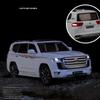 Масштаб 1/24 Toyota LAND CRUISER LC300, модель внедорожника, модель автомобиля, сплав, литье под давлением, металлические игрушки со звуком и светом, подарки для детей