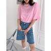 Fashion Retro Bow Large Size Loose Denim Shorts Women Casual Vintage Summer Wide Leg Pant Female Button High Waist Short Streetwear Jeans