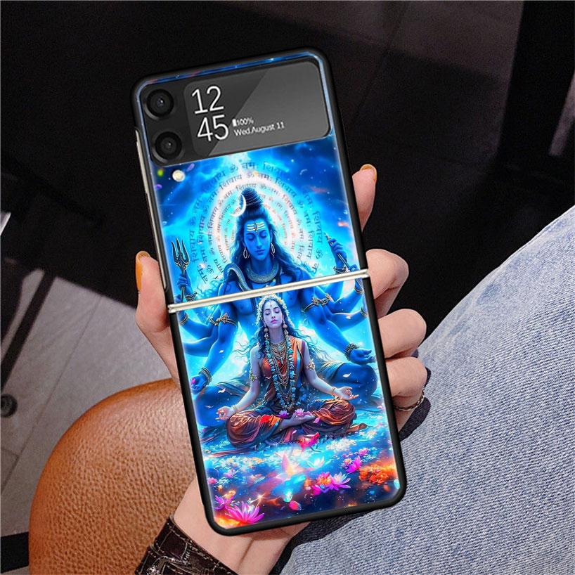 Lord Shiva Hindu God Buddha India Z Flip 7 Phnoe Case For Samsung Z Flip 6 5 4 3 5G Galaxy ZFlip7 ZFlip4 ZFlip5 ZFlip6 ZFlip3 Ph