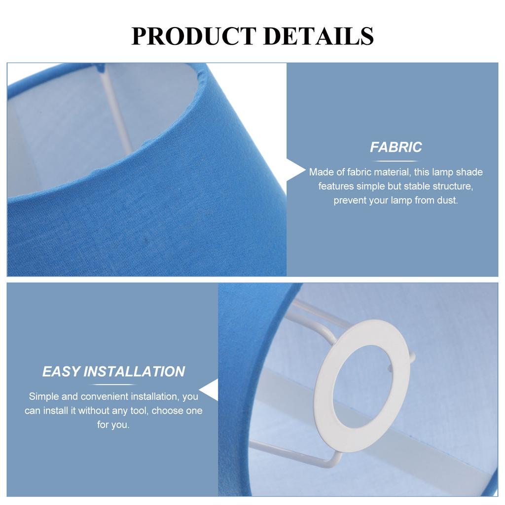 Macaron Lamp Shade Large Fabric Light Shade for Pendant Ceiling Hanging Floor Lamp Eye Protection Warm Ambience Sturdy Easy
