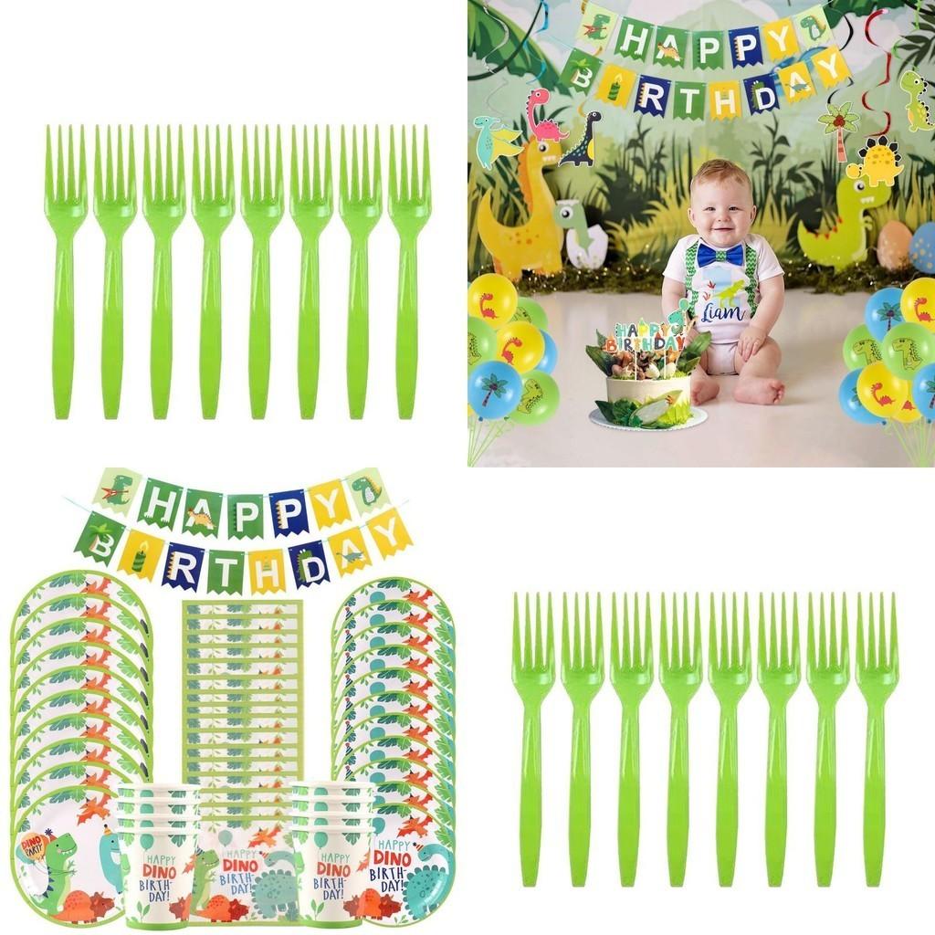 Веселые и яркие мультяшные динозавры принадлежности для дня рождения посуда тарелки стаканы