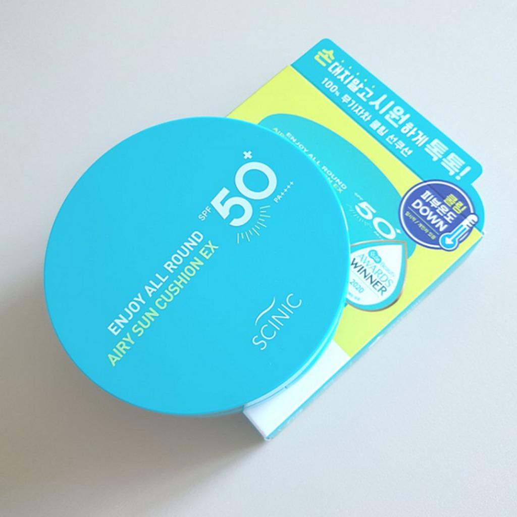 Scinic НАСЛАЖДАЙТЕСЬ ВОЗДУШНОЙ СОЛНЦЕЗАЩИТНОЙ CUSHION EX SPF50+ 25г