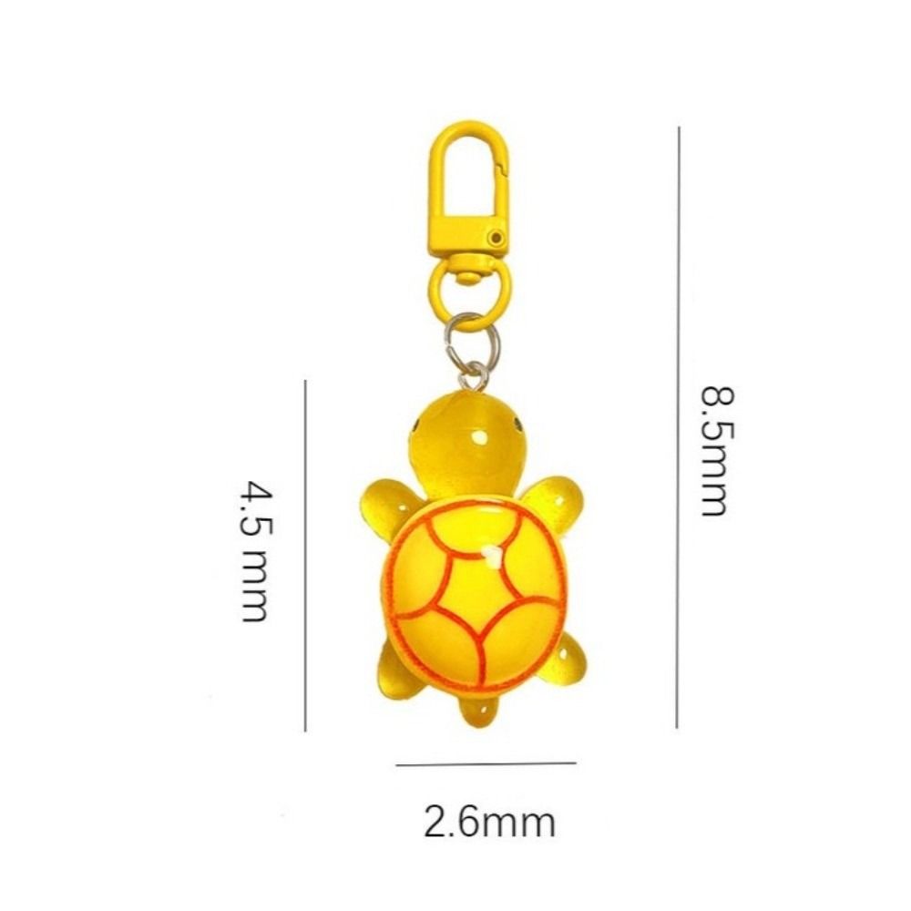 Luminous Turtle Keychain Glow in The Dark Bag Pendant Cute Tortoise Key Chain  Women Bag Decor