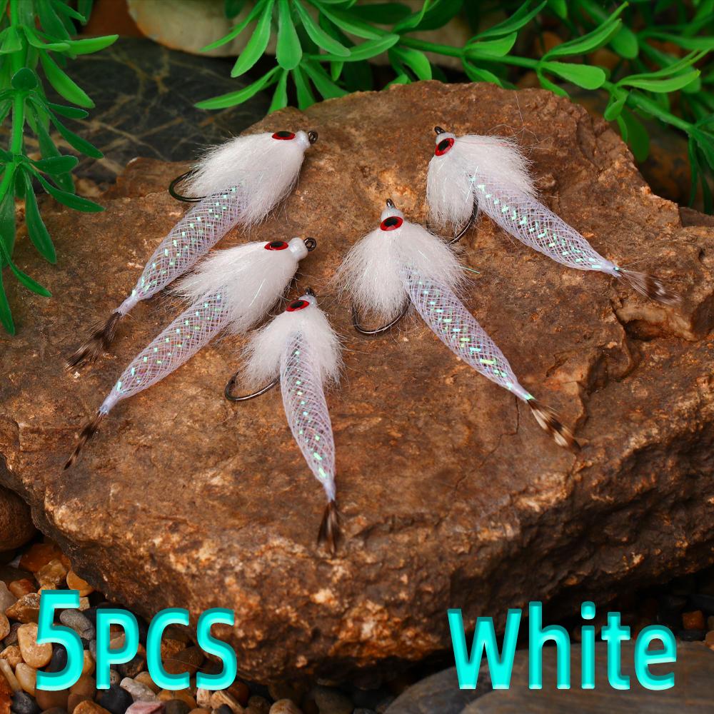 5 шт./кор. быстро тонущий Mylor Flash Tube Streamer Fly легкий большой объем 5 цветов в наличии форель окунь щука рыболовная приманка приманка