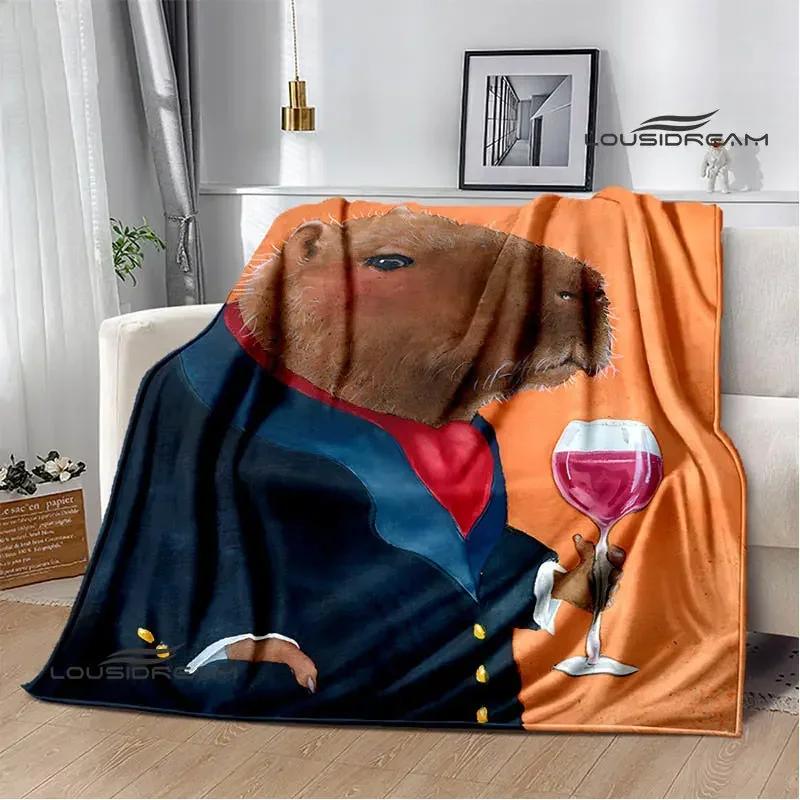 Одеяло Capybara Club в стиле аниме, одеяло cubre cama, теплое одеяло, одеяла для кроватей, одеяло для пикника, подарок на день рождения