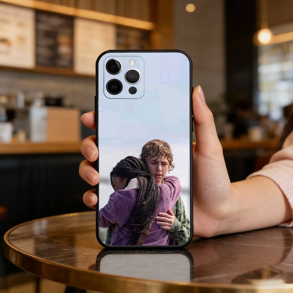 Чехол для телефона W-Walker A-And L-Leah для iPhone 17,16,15,14,13,12,11 Plus,Pro Max, Мягкий силиконовый черный чехол