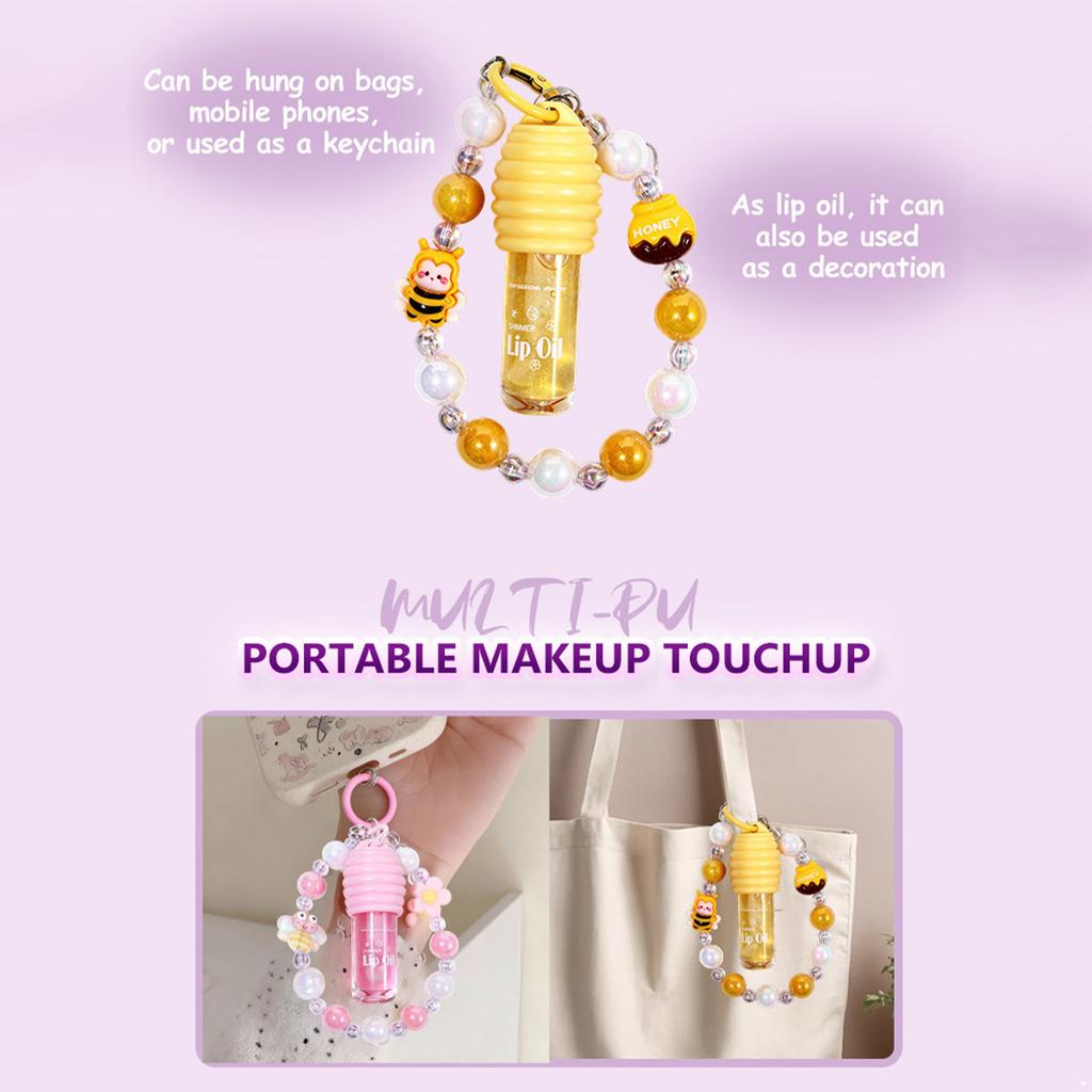 Mirror-Finish Lip Oil for Women - Tinted Hydrating Lip Gloss, Portable Lipstick for Daily Moisture