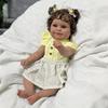 BZDOLL 20 дюймов 50 см Кукла-новорожденный Реборн Бебе Девочка с черной кожей Прекрасный подарок на день рождения Художественная игрушка для детей