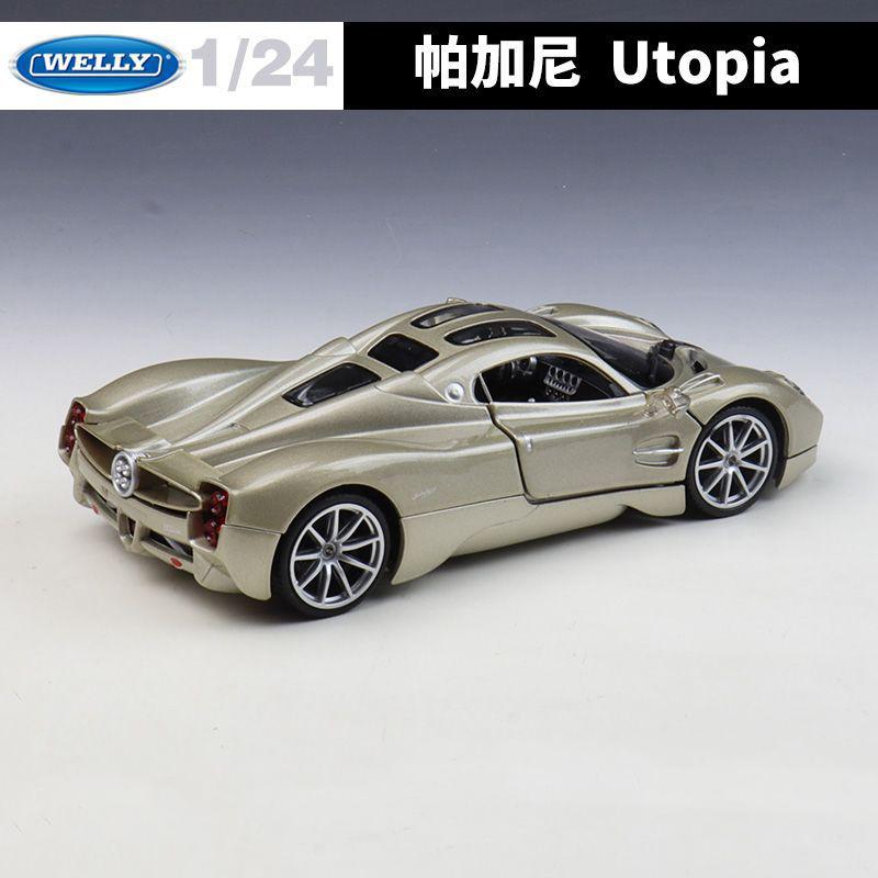 Welly 1:24 Pagani Utopia Alloy Sports Car Model Diecast Metal Track Racing Vehicle Car Model Simulation Collection Kids Toy Gift