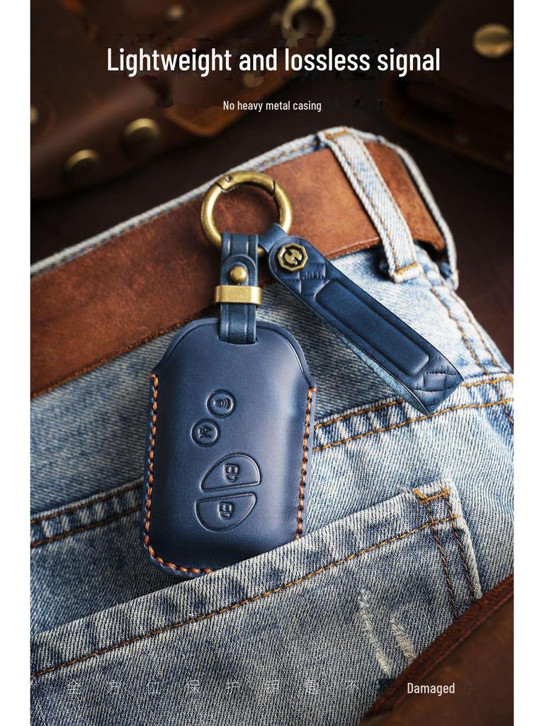 Vintage Leather Key Cover for Lexus RX270/ES240 Models