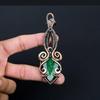 Созданный в лаборатории ювелирный изумруд и драгоценный камень, подвеска ручной работы из чистой медной проволоки