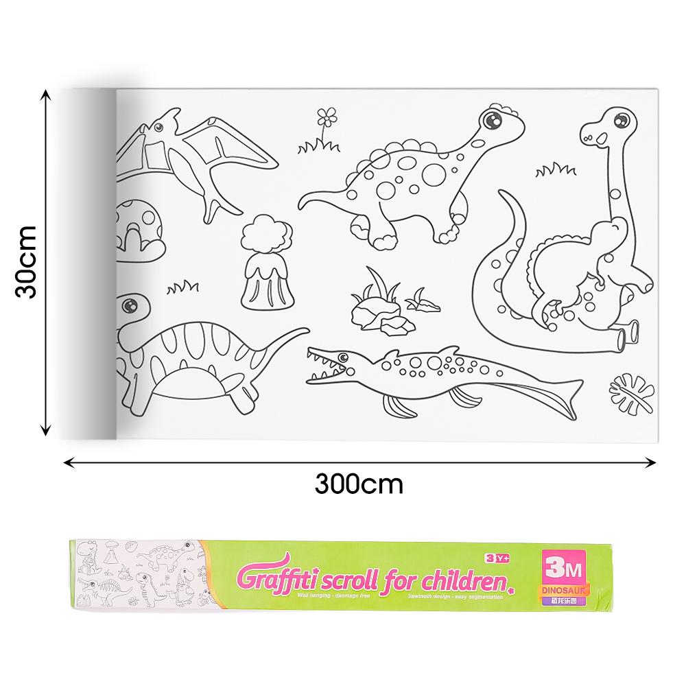 1PCS Three Meters of Children's Graffiti Scroll