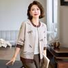 Middle-aged Women's Autumn Temperament Short Coat Mother's New Knitted Cardigan Coat