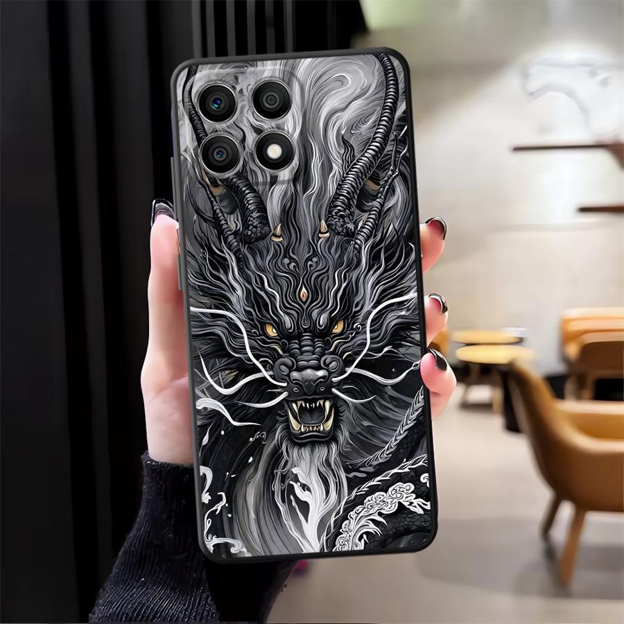 Крутой Чехол для Телефона с Драконом для Honor X8 70 Magic5Lite 200 400 Lite 8X 90 X9a X5b X6 X7