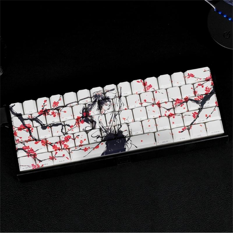 Оригинальные колпачки клавиш профиля PBT Материал Сублимация красителей Боковая печать Колпачок клавиши для маленьких механических клавиатур 60% 68% раскладки