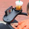 Baby Stroller Dinner Table Tray Phone Holder Plate Accessories Supplies Stroller Armrest Dish Tray for Toddler Infant Cup Holder