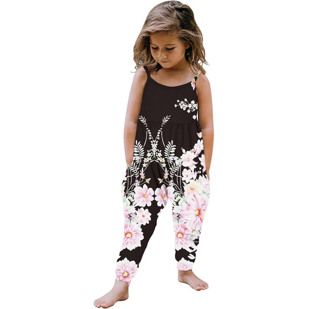 Летний комбинезон без рукавов для маленьких девочек, комбинезон, одежда