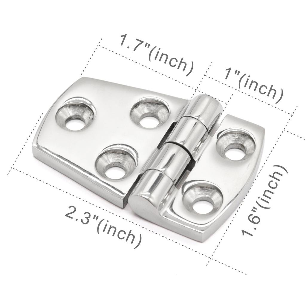 Boat Marine Short Side Door Stamp Hinge Hardware 316 Stainless Steel Boat Parts Accessories Marine Hardware
