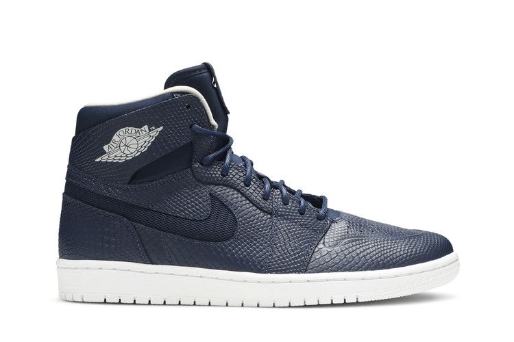 Men's Sneakers Jordan 1 Retro Nouveau Navy Snake Midnight Navy/Light Bone-White