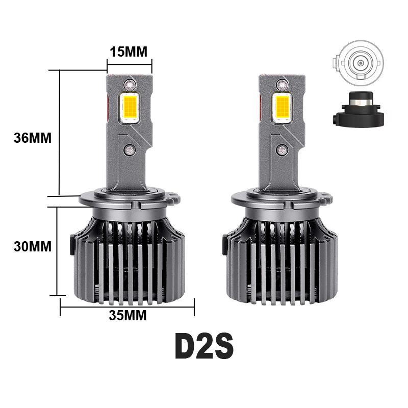 HLXG D3S D1S Светодиодные фары Canbus HID Plug & Play D2S D4S D5S D8S Рефлекторы D1R Двусторонний CSP Чип Автомобильная лампочка LED Для балласта