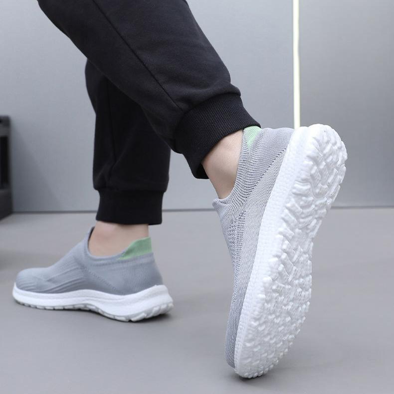 Мужские кроссовки, удобные кроссовки, легкие, дышащие, вязаные, мокасины, сетчатые, спортивная обувь для ходьбы, повседневная, для тренировок, тенниса