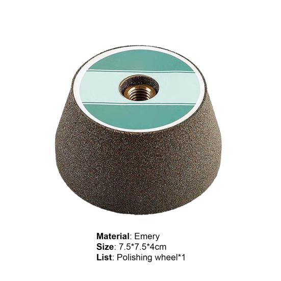 Профессиональный шлифовальный круг 75 мм, винтовая резьба M9, широко используемый высокоточный шлифовальный круг для бетона, вращающийся инструмент