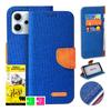Etui Do Oppo Reno 14F / 14 Fs 5G Obudowa Canvas Case Na Magnes + Szkło 9H