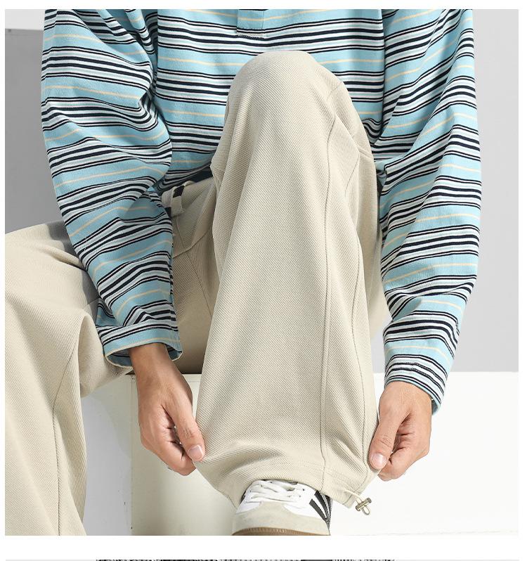 Мужские корейские свободные вельветовые штаны-джоггеры для осени и зимы