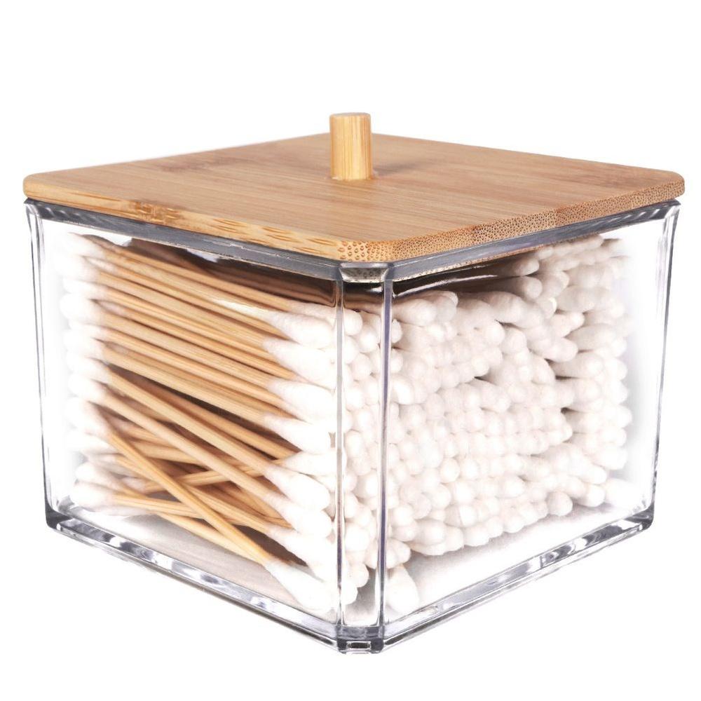 Bathroom Container Organizer for Ear Buds Cosmetic Hygienic