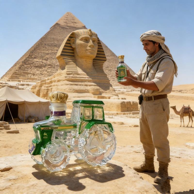 Трактор моделирование высокоборосиликатное стекло бутылка бутылка для виски декантер украшение декоративная бутылка для игристого вина держатель для вина