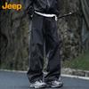 Jeep Мужские свободные прямые повседневные рабочие брюки