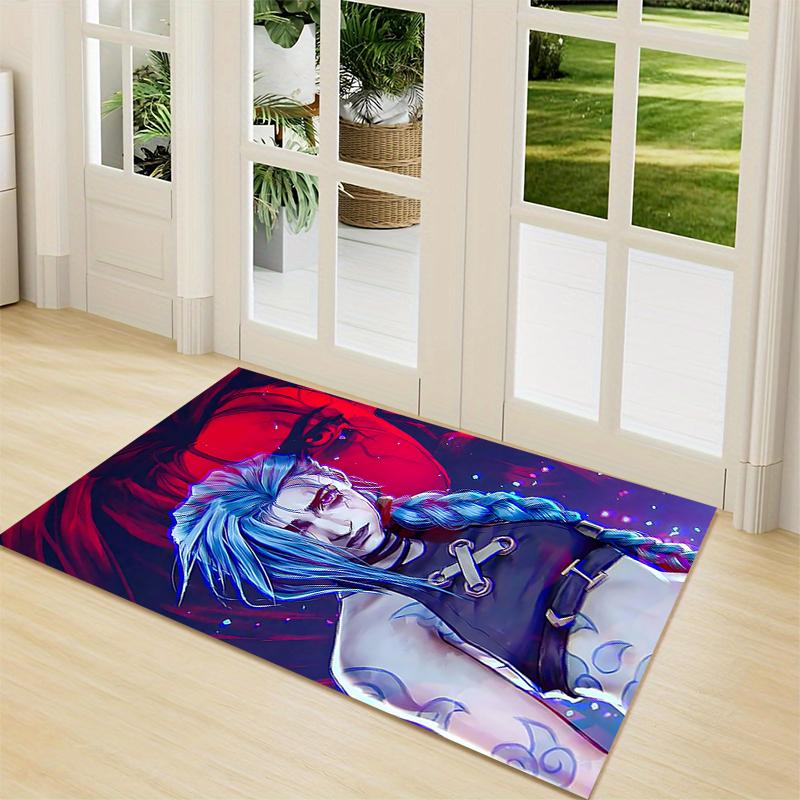 Fantasy Cyberpunk Character Carpet Rug Soft Washable Antislip Home Living Room Sofa Mats Personalized Christmas Rug