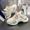 Новые Повседневные Папины Массивные Кроссовки Повседневная Вулканизированная Обувь Женские Кроссовки на Высокой Платформе Вулканизированные Кроссовки на Шнуровке Белые Кроссовки Женские 2025