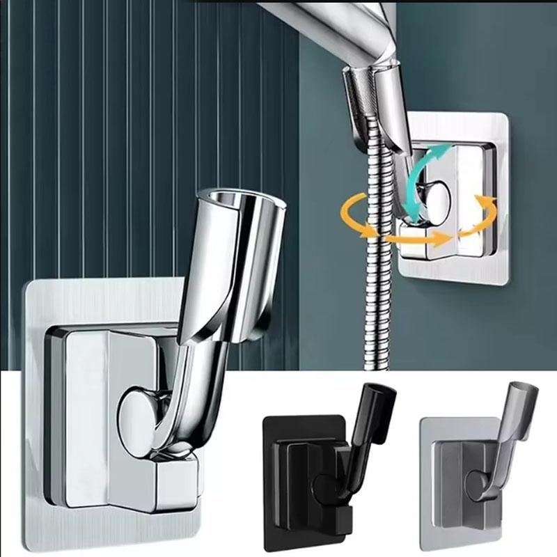 Universal Shower Head Holder Bracket Self-Adhesive Wall Mount Adjustable Stand