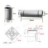 LM8UU Series 8mm ID Linear Bearing, LMK8UU Flange, Wear-Resistant, Smooth.