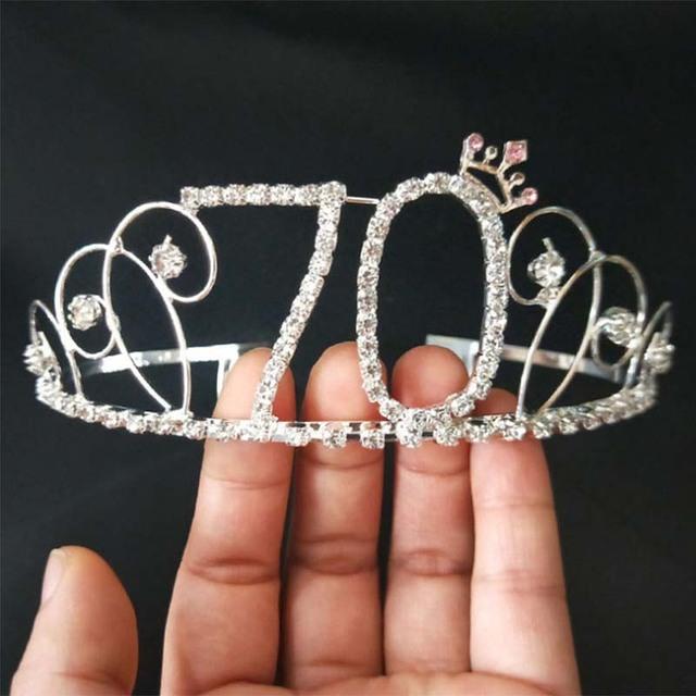 Женская 16-100-летняя вечеринка по случаю дня рождения принцессы со стразами и кристаллами, тиара для волос, свадебная корона, повязка на голову, аксессуары для волос