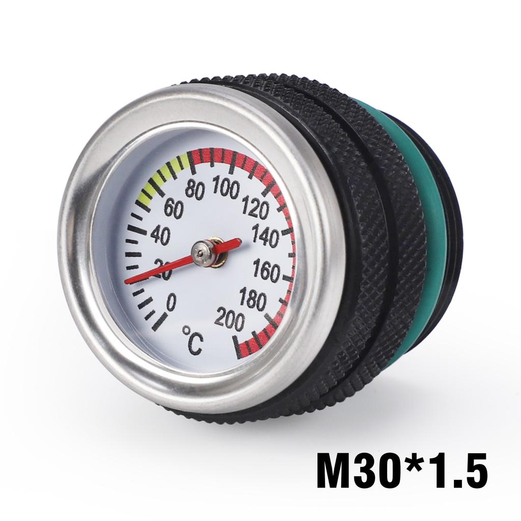 Крышка топливного бака мотоцикла M30X1.5 с указателем температуры масла и двигателя, крышка маслозаливной горловины, для мотоцикла Kawasaki 650 KLR 1987-1998