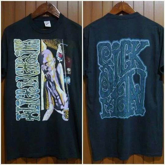 90s Alice In Chains Sickman Black T-Shirt Retro Style Albums 90s Graphic Short Sleeve Shirt Unisex Men Women Summer