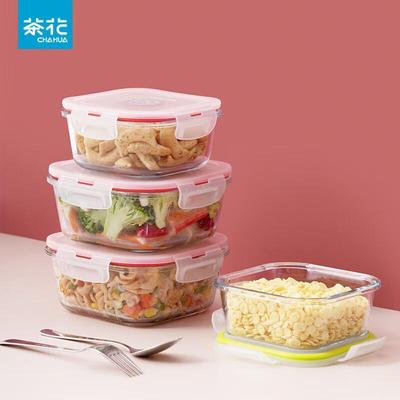 Chahua 750 мл Стеклянный контейнер для хранения продуктов, пригодный для использования в микроволновой печи