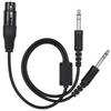 For Airbus XLR To GA Dual Plug 5 Pin Headset Adapter Cable Aviation Headphone Cable
