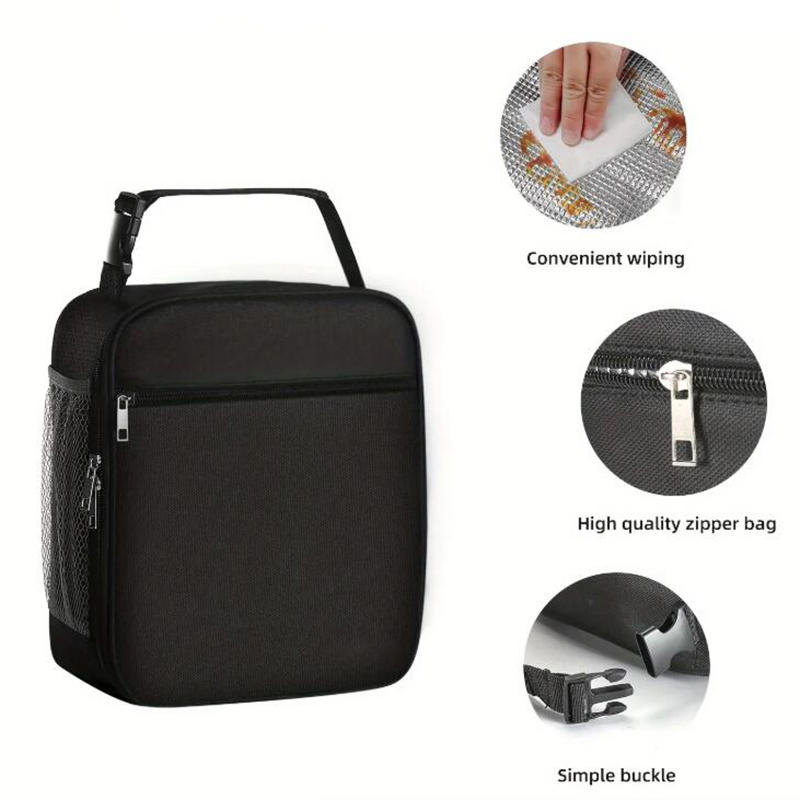 Portable Large Capacity Insulated Lunch Box Reusable Lunch Bag for Men Women Waterproof Oxford Cloth Insulated Cooler Bag